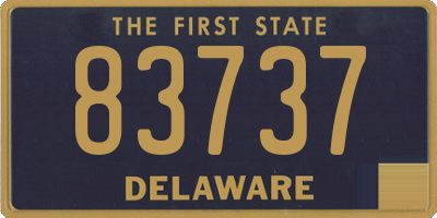 DE license plate 83737