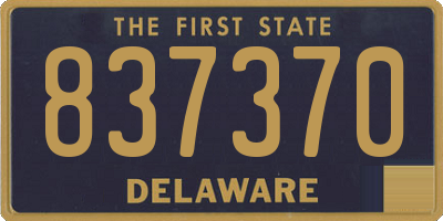 DE license plate 837370