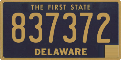 DE license plate 837372