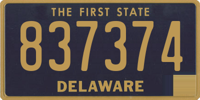 DE license plate 837374