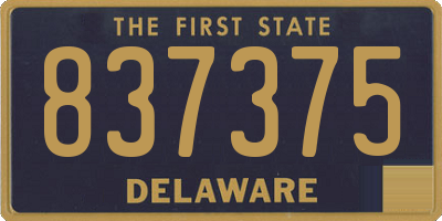 DE license plate 837375
