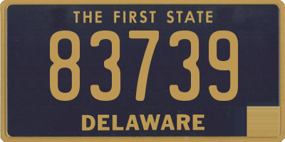 DE license plate 83739