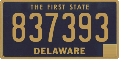 DE license plate 837393