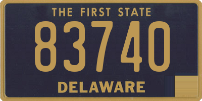 DE license plate 83740