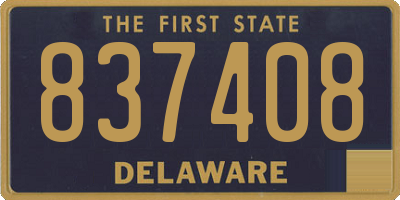 DE license plate 837408