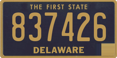 DE license plate 837426