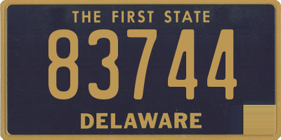 DE license plate 83744