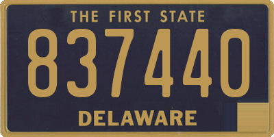 DE license plate 837440