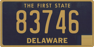 DE license plate 83746