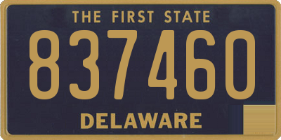 DE license plate 837460