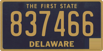 DE license plate 837466