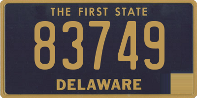DE license plate 83749
