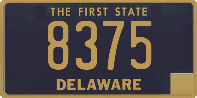 DE license plate 8375