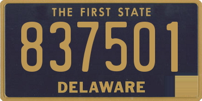 DE license plate 837501
