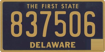 DE license plate 837506