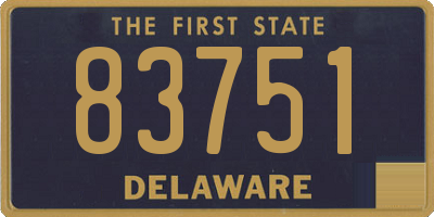 DE license plate 83751