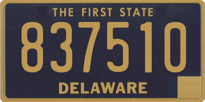 DE license plate 837510