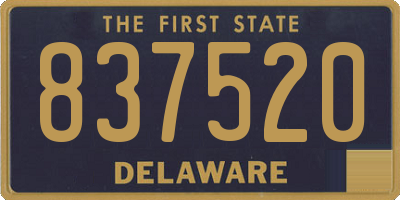 DE license plate 837520