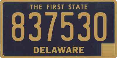 DE license plate 837530