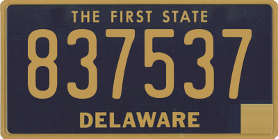 DE license plate 837537
