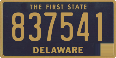 DE license plate 837541