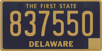 DE license plate 837550
