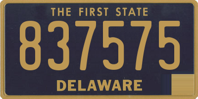 DE license plate 837575
