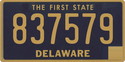 DE license plate 837579