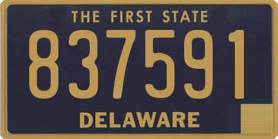 DE license plate 837591