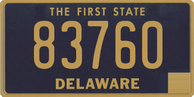 DE license plate 83760