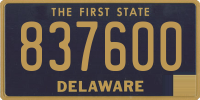 DE license plate 837600