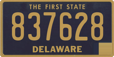 DE license plate 837628