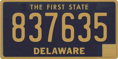 DE license plate 837635
