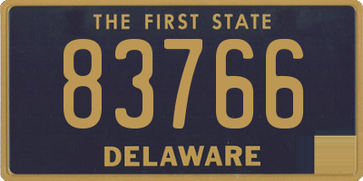 DE license plate 83766