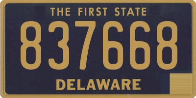 DE license plate 837668