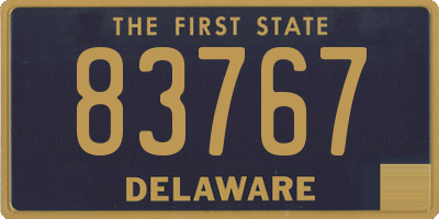 DE license plate 83767