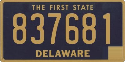 DE license plate 837681