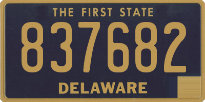 DE license plate 837682