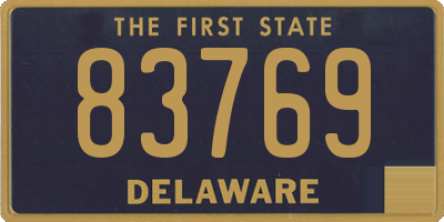 DE license plate 83769