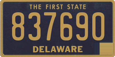 DE license plate 837690
