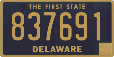 DE license plate 837691