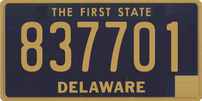 DE license plate 837701