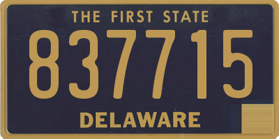 DE license plate 837715