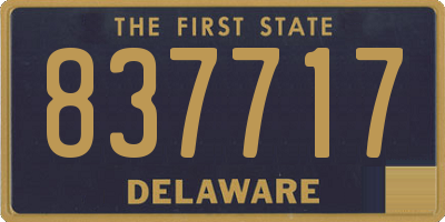 DE license plate 837717