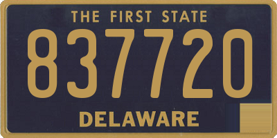 DE license plate 837720