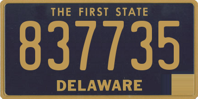 DE license plate 837735