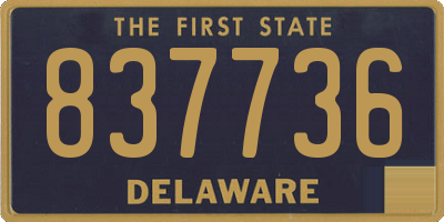 DE license plate 837736
