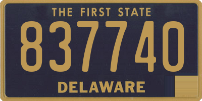 DE license plate 837740