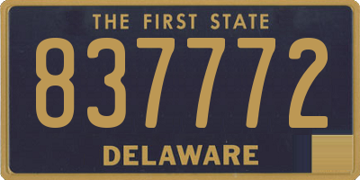 DE license plate 837772