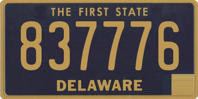 DE license plate 837776